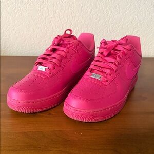 Fireberry Nike Air Force Ones